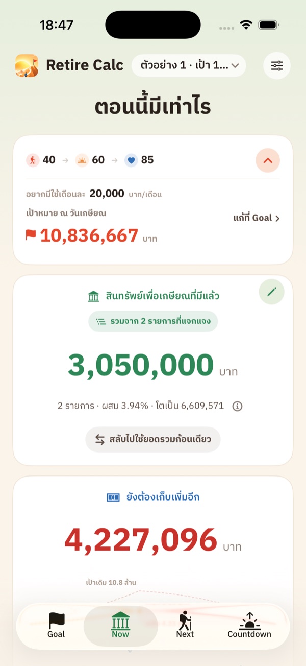แท็บ Now